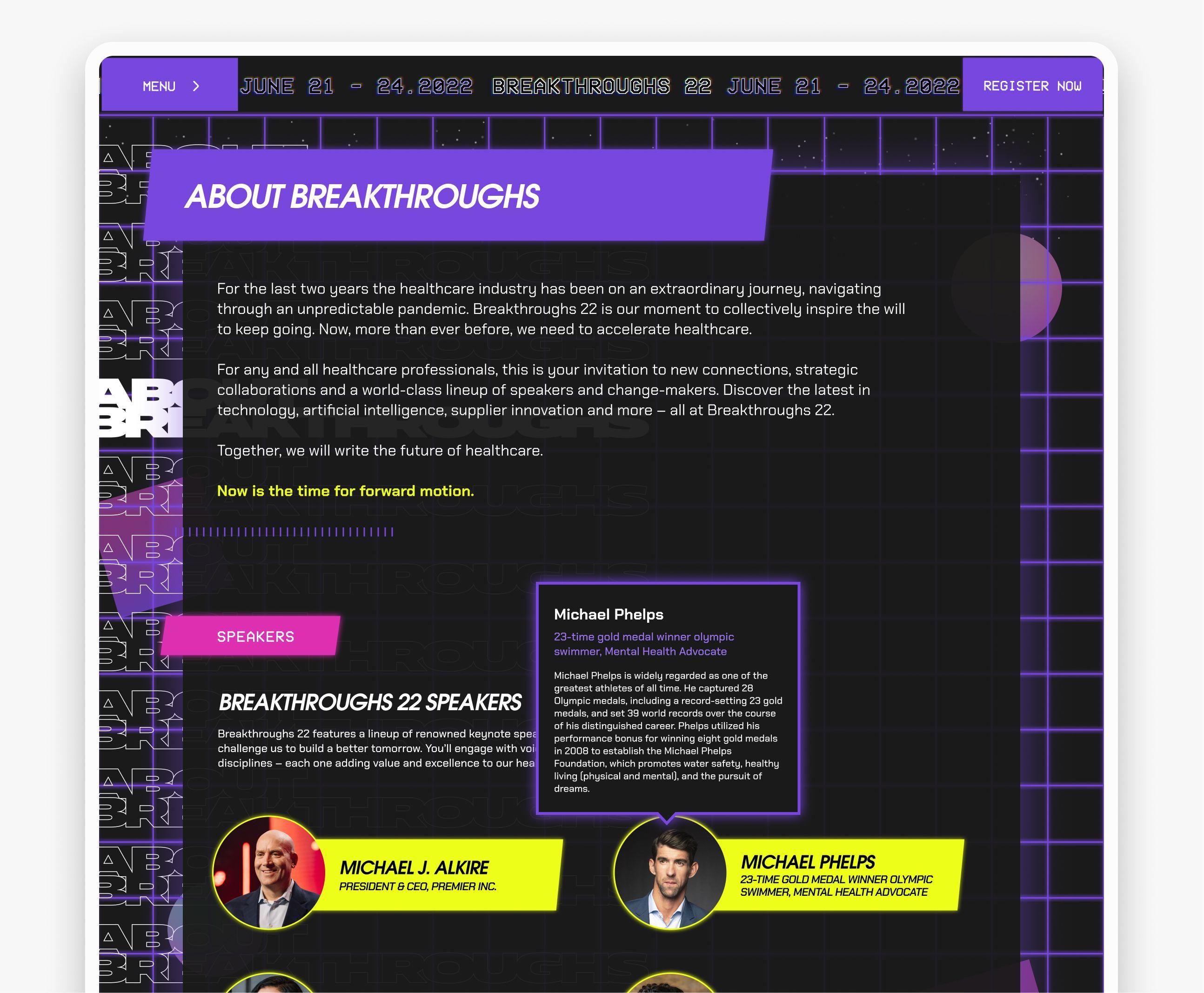 Breakthroughs 22 Website about