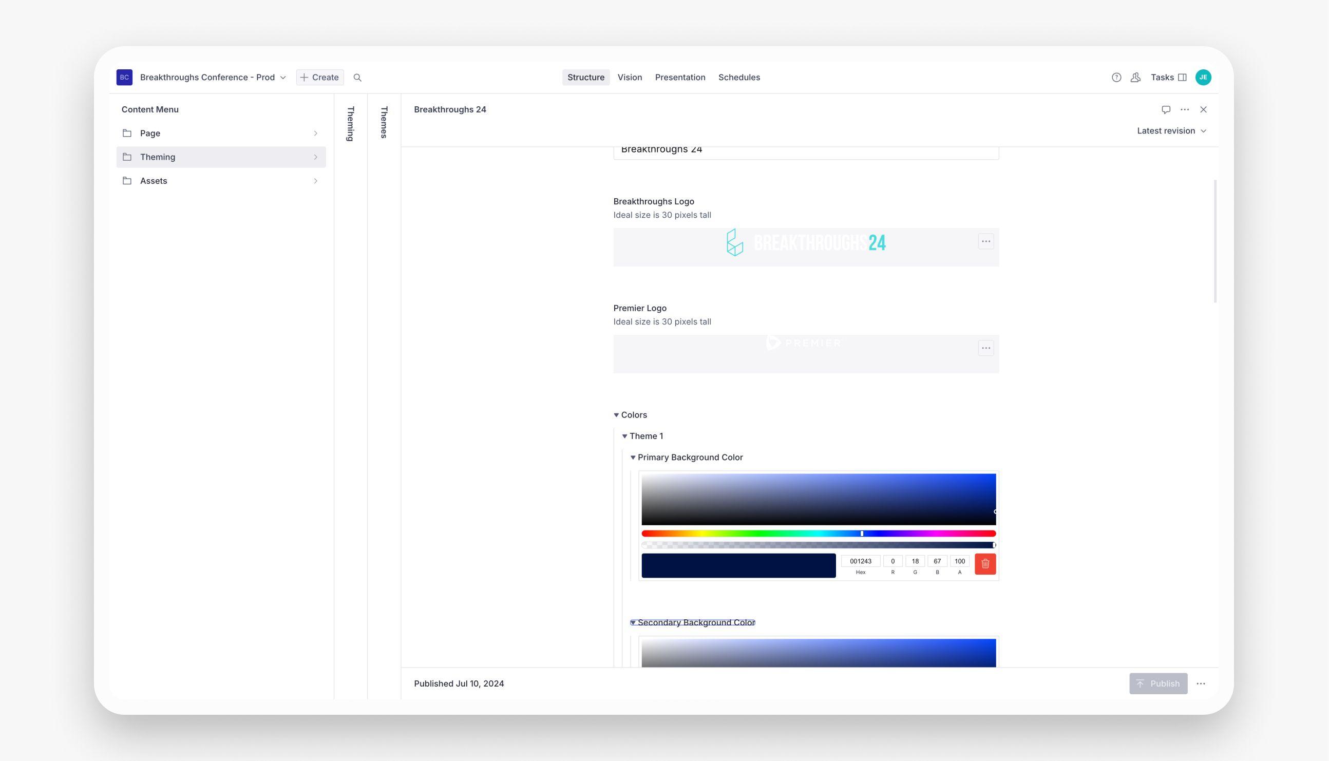 Breakthroughs 24 Sanity CMS