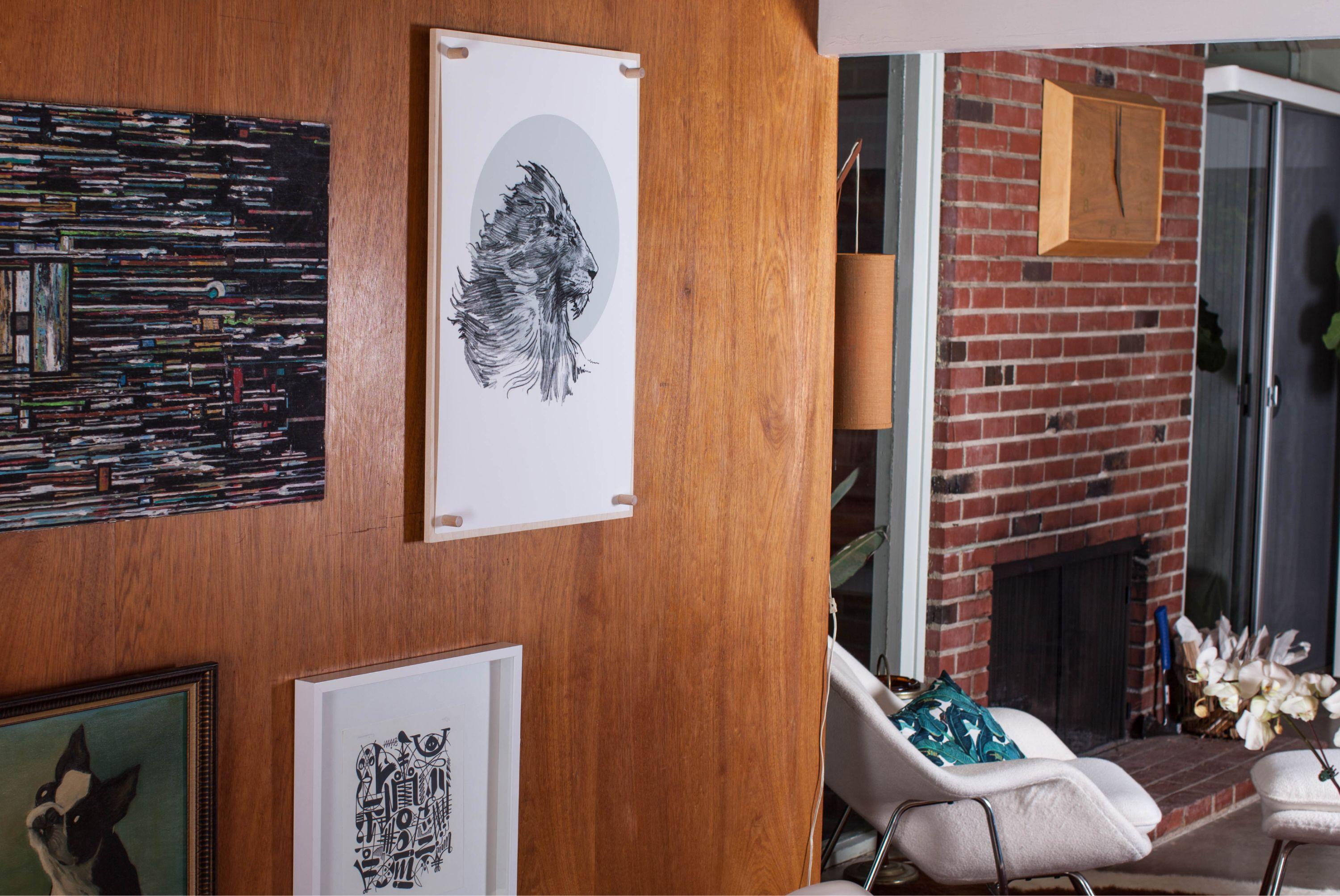 Revolver Print on wall